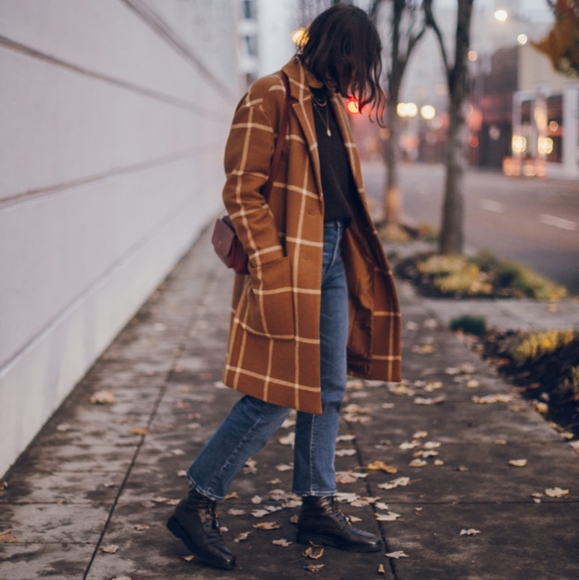 Madewell Jackets & Blazers - Madewell Windowpane Elmcourt Coat in Insuluxe Fabric